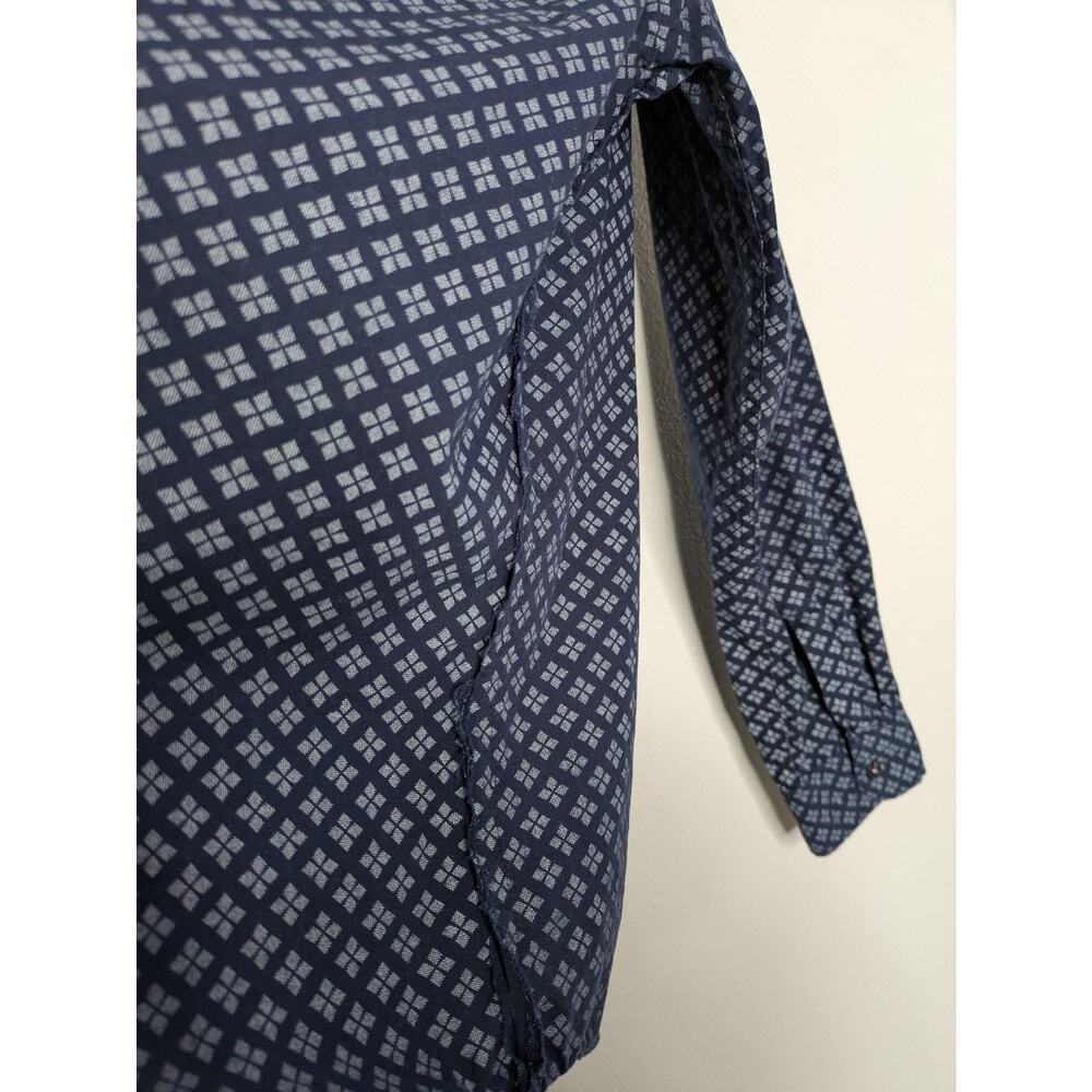 Michael Brandon Shirt Mens Large Slim Fit Button Up Stretch Classiccore Blue Top - Picture 8 of 10
